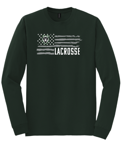 Lobo Flag Lacrosse Long Sleeve T-Shirt