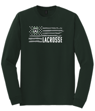 Load image into Gallery viewer, Lobo Flag Lacrosse Long Sleeve T-Shirt
