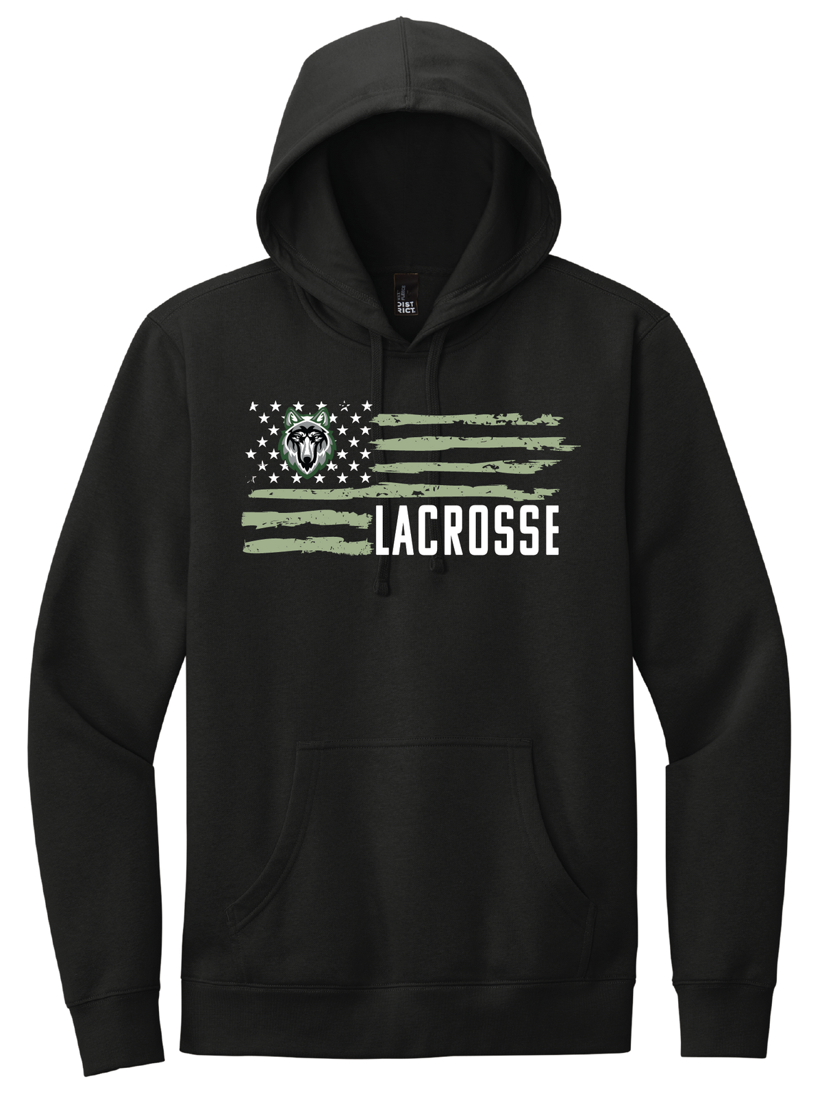 Lobo Flag Lacrosse Hoodie