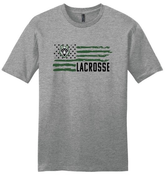 Lobo Flag Lacrosse T-Shirt