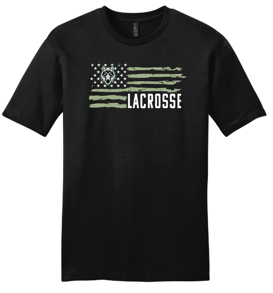 Lobo Flag Lacrosse T-Shirt
