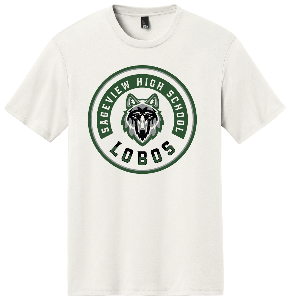 Sageview Lobos Round Badge T-Shirt