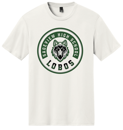 Sageview Lobos Round Badge T-Shirt