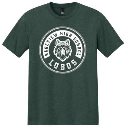 Sageview Lobos Round Badge T-Shirt