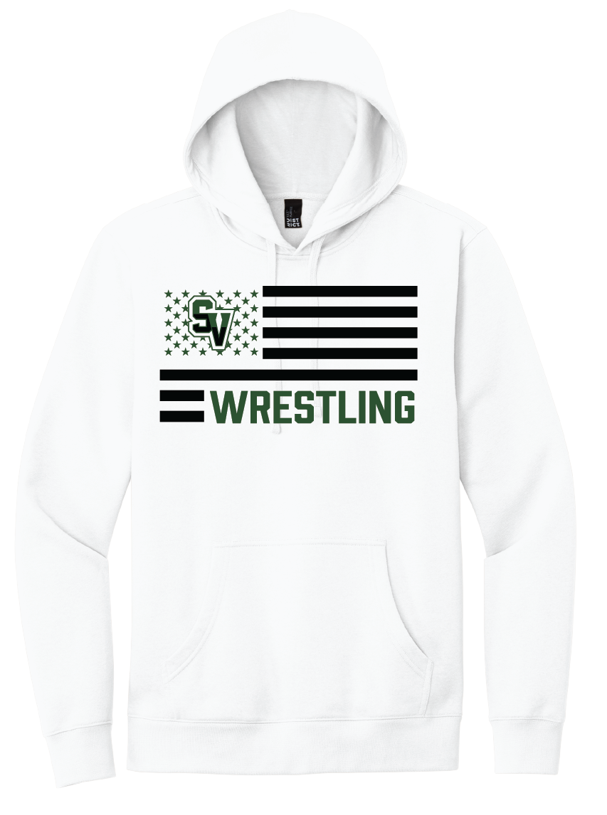 Sageview Wrestling American Flag Hoodie