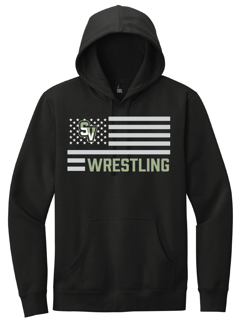 Sageview Wrestling American Flag Hoodie