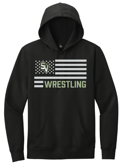 Sageview Wrestling American Flag Hoodie