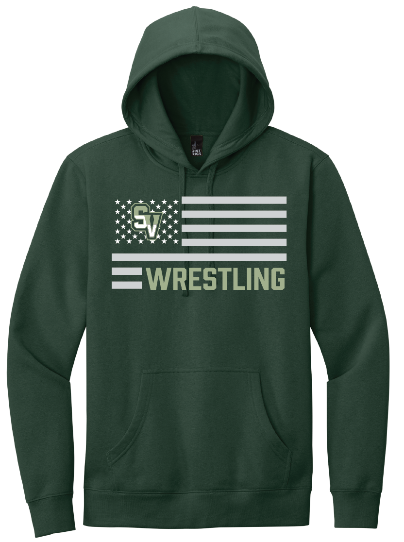 Sageview Wrestling American Flag Hoodie