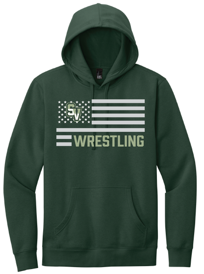 Sageview Wrestling American Flag Hoodie