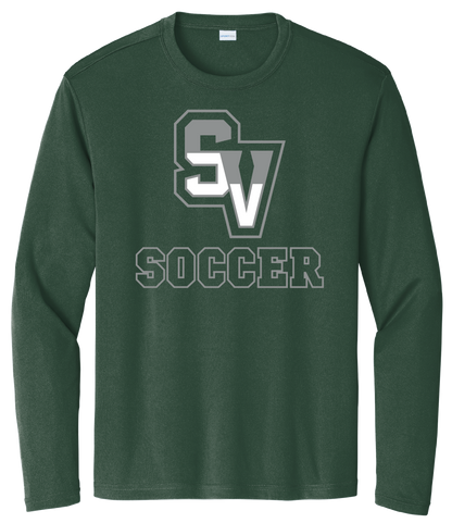 Sageview Soccer Moisture-Wicking Long Sleeve Tee