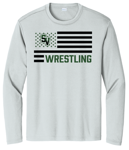 Sageview Wrestling American Flag Long Sleeve