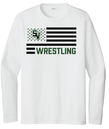 Sageview Wrestling American Flag Long Sleeve