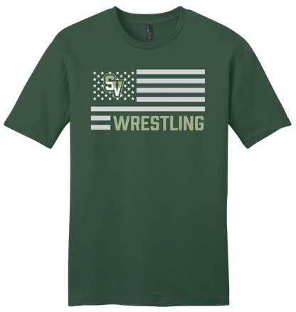 Sageview Wrestling American Flag T-Shirt