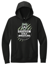 Load image into Gallery viewer, Sageview Girl&#39;s Wrestling Team Logo Hoodie
