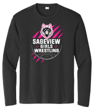 Load image into Gallery viewer, Sageview Girl's Wrestling Team Logo Long Sleeve Pink Edition
