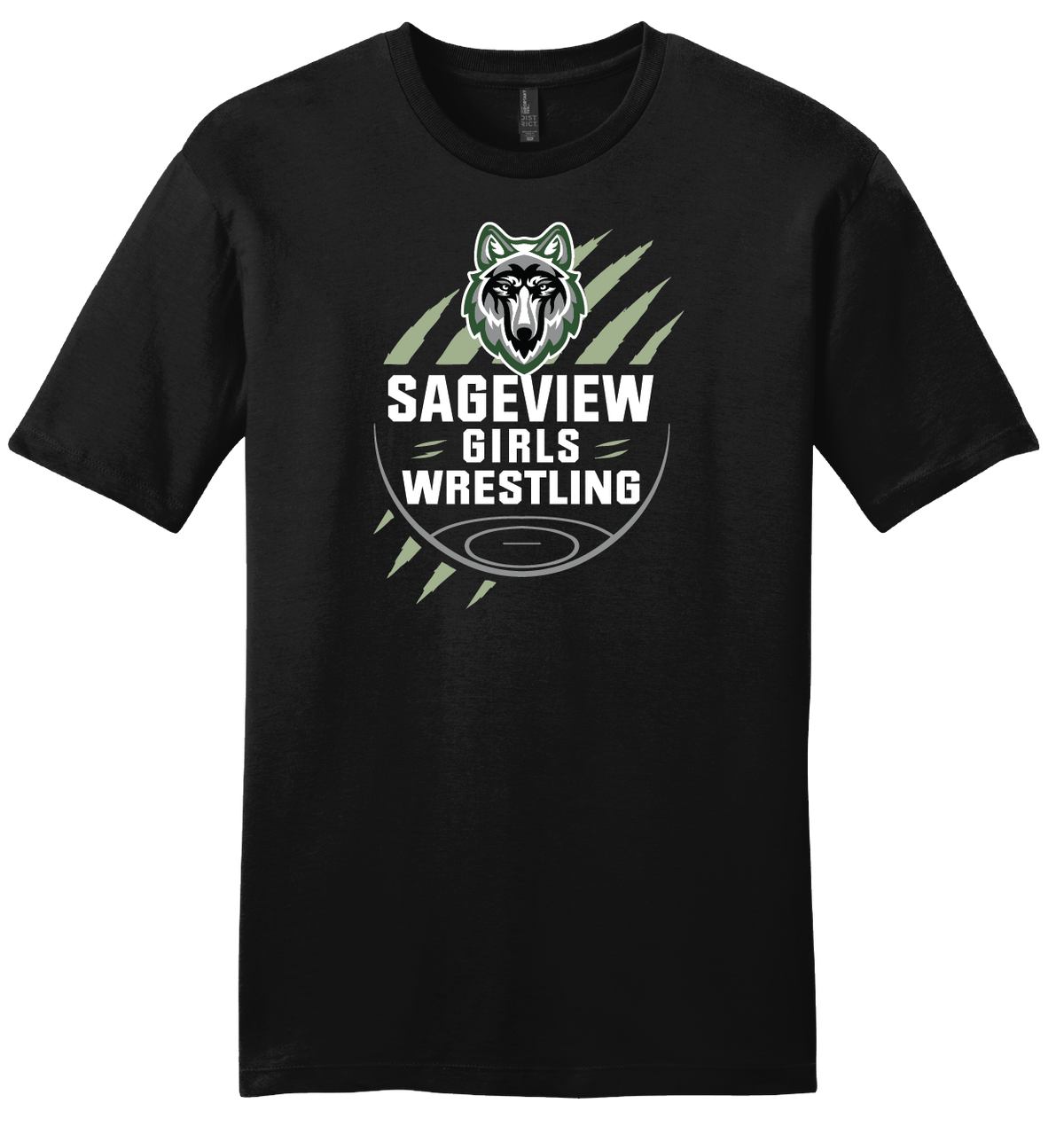 Sageview Girl's Wrestling Team Logo Tee