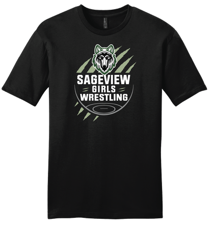 Sageview Girl's Wrestling Team Logo Tee