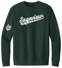 Load image into Gallery viewer, Sageview Script Baseball Crewneck Fleece
