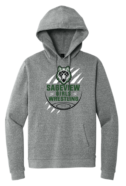 Sageview Girl's Wrestling Team Logo Hoodie