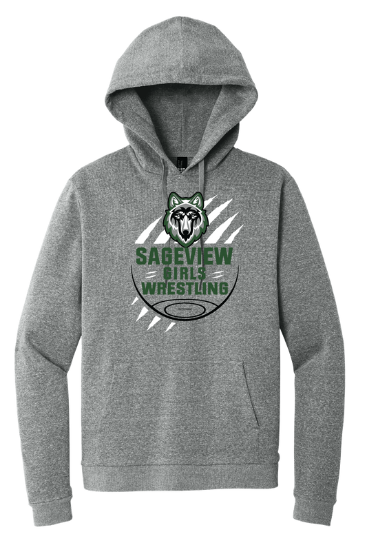 Sageview Girl's Wrestling Team Logo Hoodie