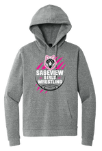 Load image into Gallery viewer, Sageview Girl's Wrestling Team Logo Hoodie Pink Edition
