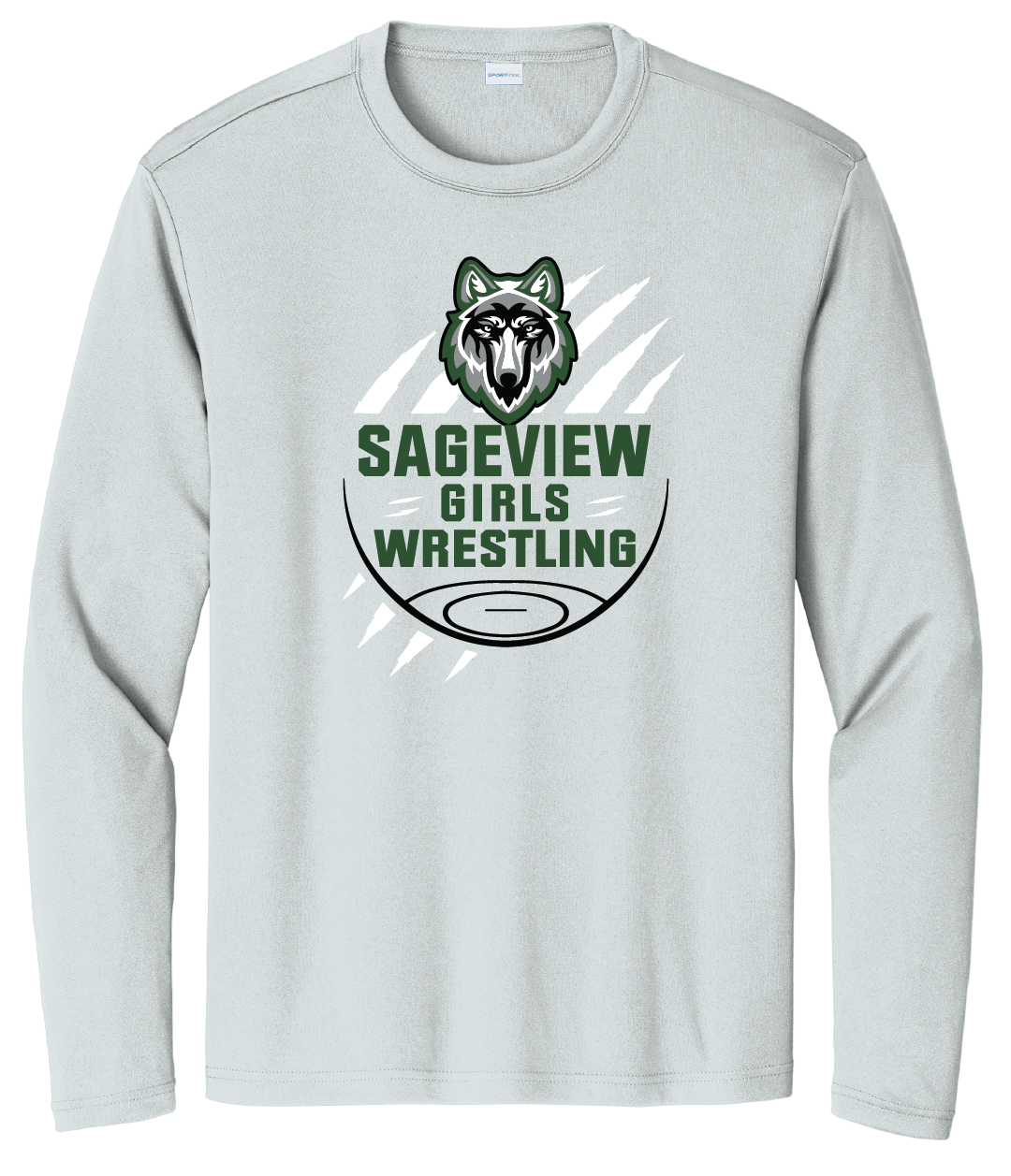 Sageview Girl's Wrestling Team Logo Long Sleeve