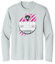 Load image into Gallery viewer, Sageview Girl's Wrestling Team Logo Long Sleeve Pink Edition
