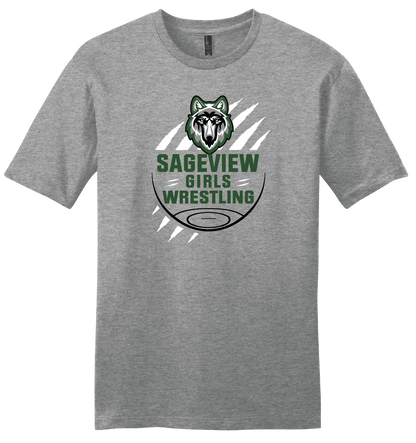 Sageview Girl's Wrestling Team Logo Tee