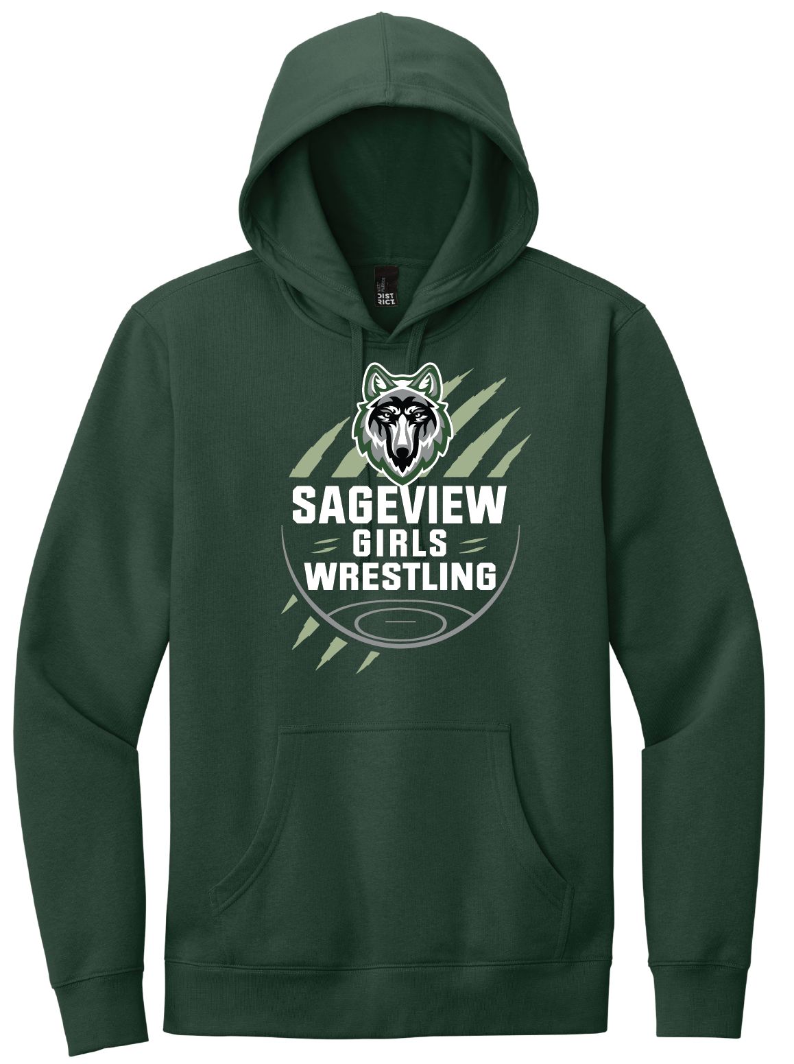 Sageview Girl's Wrestling Team Logo Hoodie