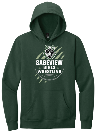 Sageview Girl's Wrestling Team Logo Hoodie