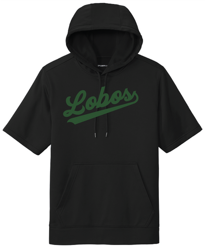 Lobos Script Short Sleeve Hoodie