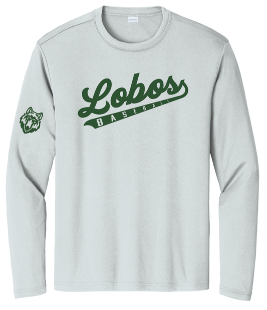 Lobos Script Moisture-Wicking Long Sleeve Tee