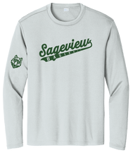 Load image into Gallery viewer, Sageview Script Moisture-Wicking Long Sleeve Tee
