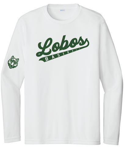 Lobos Script Moisture-Wicking Long Sleeve Tee