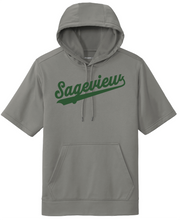 Load image into Gallery viewer, Sageview Script Short Sleeve Hoodie
