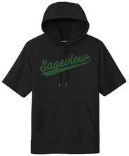 Load image into Gallery viewer, Sageview Script Short Sleeve Hoodie

