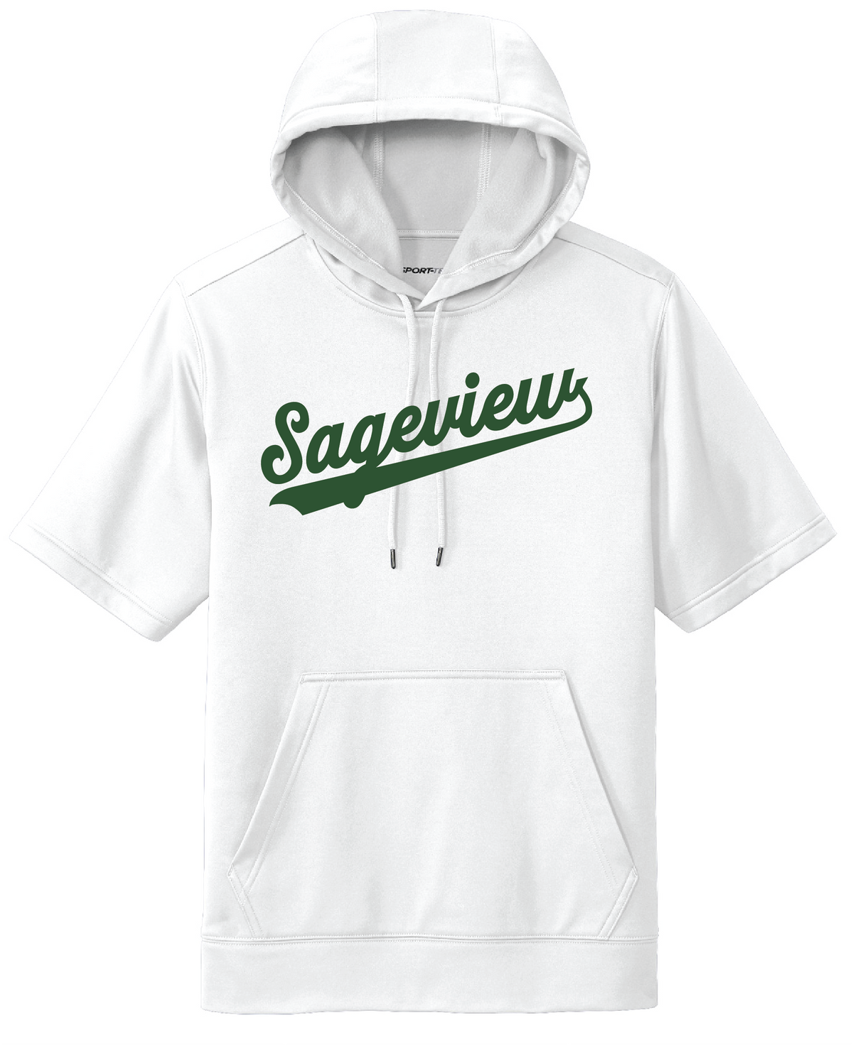 Sageview Script Short Sleeve Hoodie