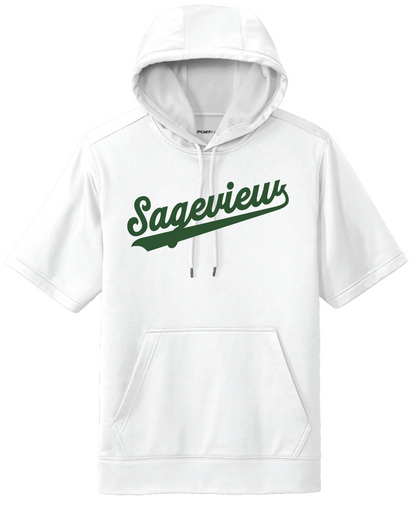 Sageview Script Short Sleeve Hoodie