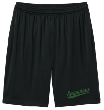 Sageview Script Moisture-Wicking Short