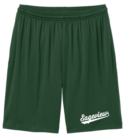 Sageview Script Moisture-Wicking Short