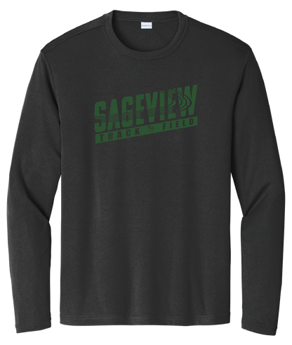 Sageview Track & Field Moisture-Wicking Long Sleeve Tee
