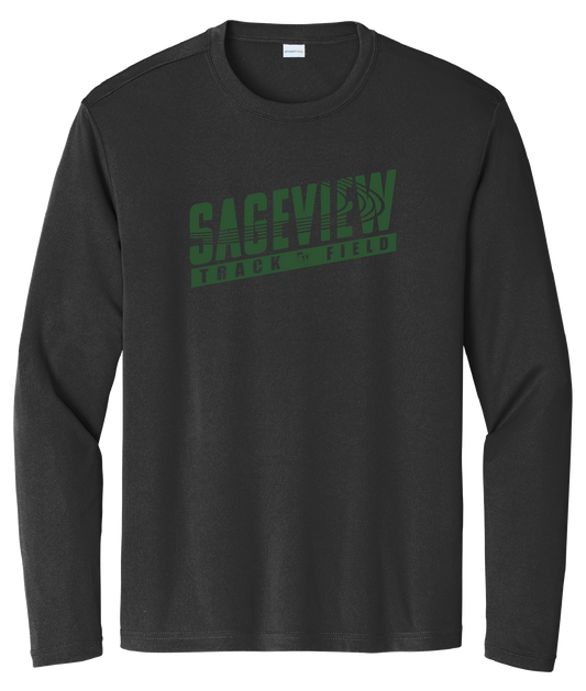 Sageview Track & Field Moisture-Wicking Long Sleeve Tee