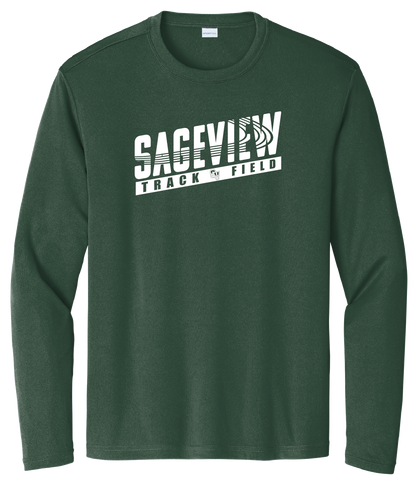 Sageview Track & Field Moisture-Wicking Long Sleeve Tee