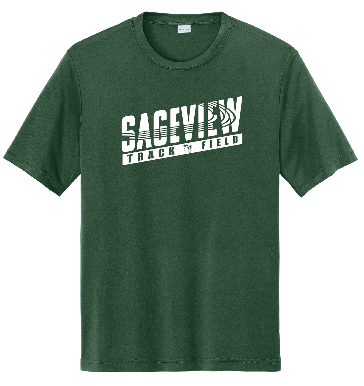 Sageview Track & Field Moisture-Wicking Short Sleeve Tee