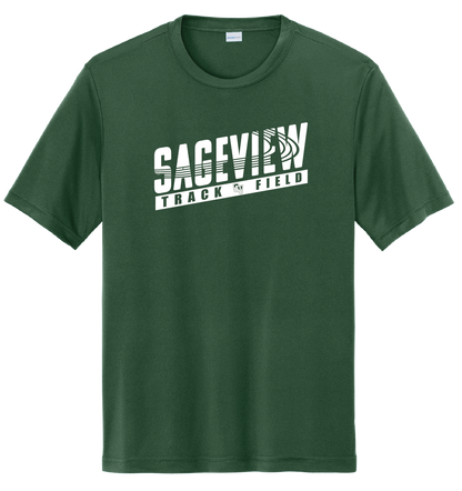 Sageview Track & Field Moisture-Wicking Short Sleeve Tee