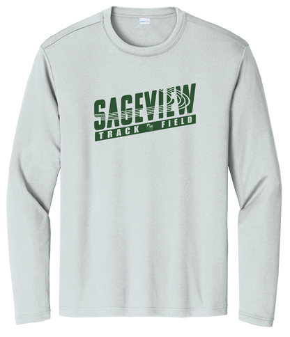 Sageview Track & Field Moisture-Wicking Long Sleeve Tee