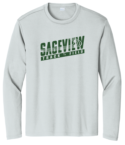 Sageview Track & Field Moisture-Wicking Long Sleeve Tee