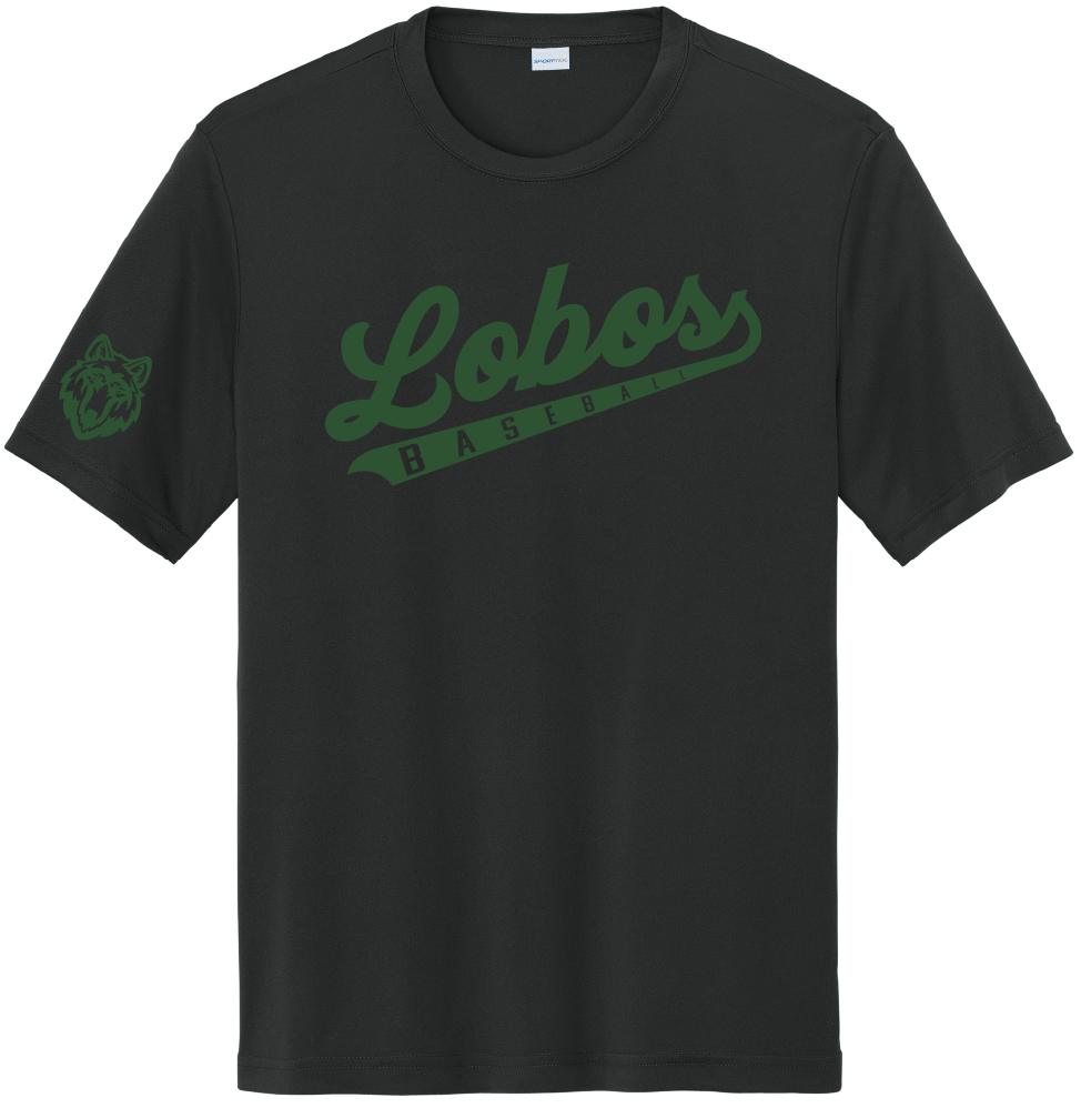 Lobos Script Moisture-Wicking Short Sleeve Tee