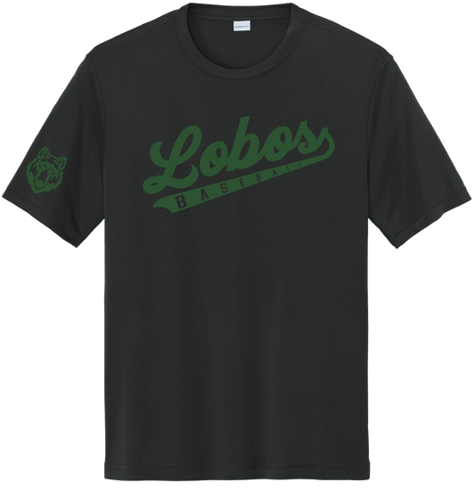Lobos Script Moisture-Wicking Short Sleeve Tee