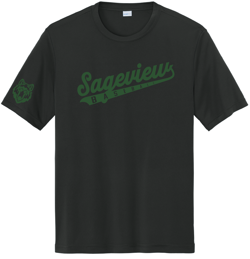 Sageview Script Moisture-Wicking Short Sleeve Tee